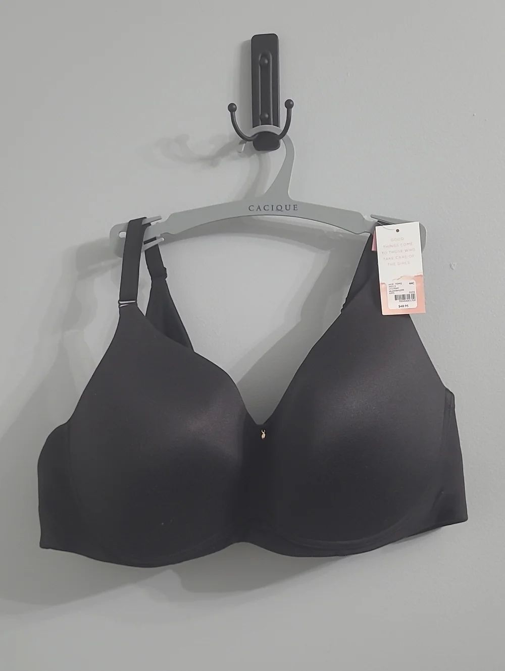 Cacique Black Smooth T-Shirt Bra